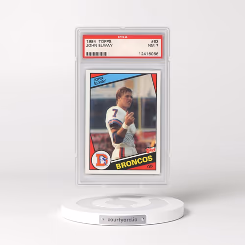 1984 Topps #63 John Elway (PSA 7 NM)