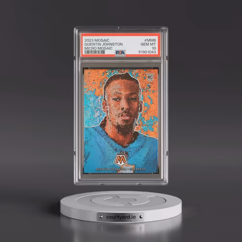 2023 Panini Mosaic Micro Mosaic #MM8 Quentin Johnston (PSA 10 GEM MINT)