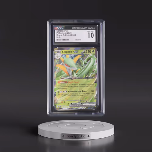 2025 Black Bolt - BLK EN #003/086 Serperior ex - Holo (CGC 10 GEM MINT)