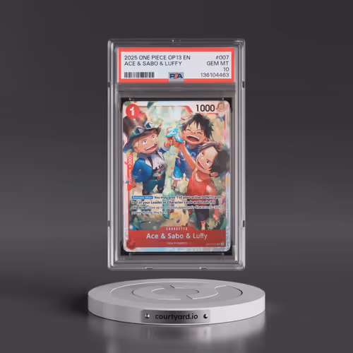 2025 One Piece OP13-Carrying on His Will #007 Ace & Sabo & Luffy (PSA 10 GEM MINT)