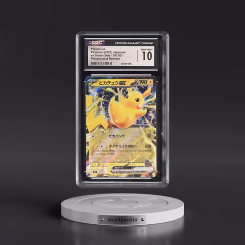 2023 Pokémon Svc-EX Starter Set: Pikachu & Pawmot #001 Pikachu EX - Holo (CGC 10 GEM MINT)
