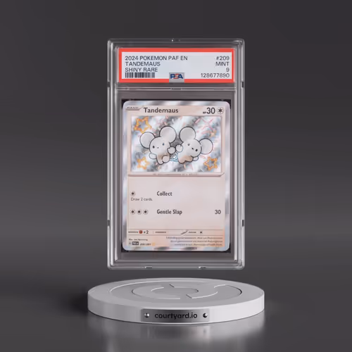 2024 Pokémon Paf EN-Paldean Fates #209 Tandemaus - Shiny Rare (PSA 9 MINT)