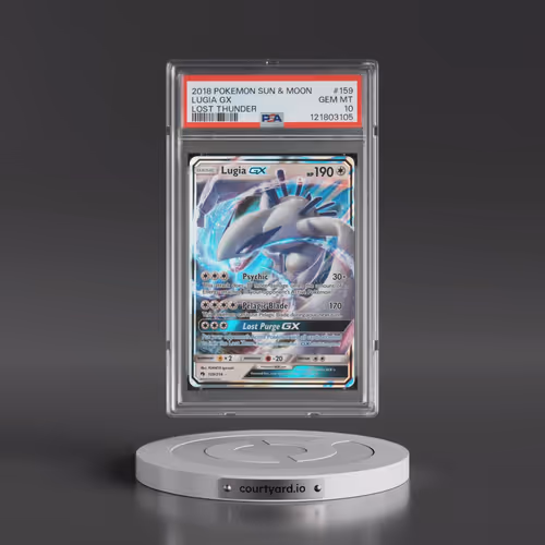 2018 Pokémon Sun & Moon Lost Thunder #159 Lugia GX - Holo (PSA 10 GEM MINT)