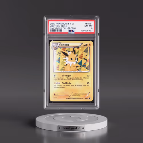 2013 Pokémon Black & White Promo #BW91 Jolteon - Holo Sylveon Collection (PSA 8 NM-MT)