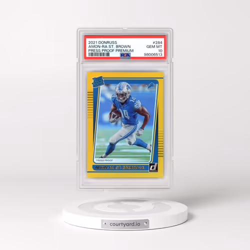 2021 Panini Donruss #284 Amon-RA St. Brown - Press Proof Premium (PSA 10 GEM MINT)