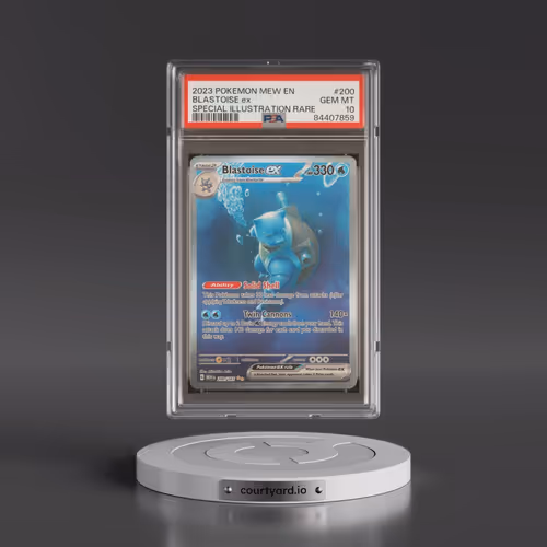 2023 Pokémon Mew EN-151 #200 Blastoise EX - Holo Special Illustration Rare (PSA 10 GEM MINT)