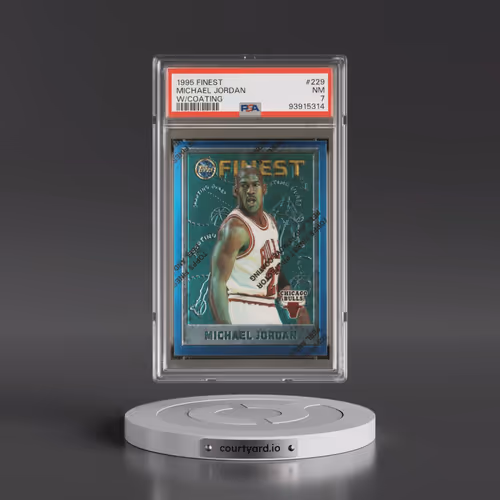 1995 Finest #229 Michael Jordan - w/Coating (PSA 7 NM)