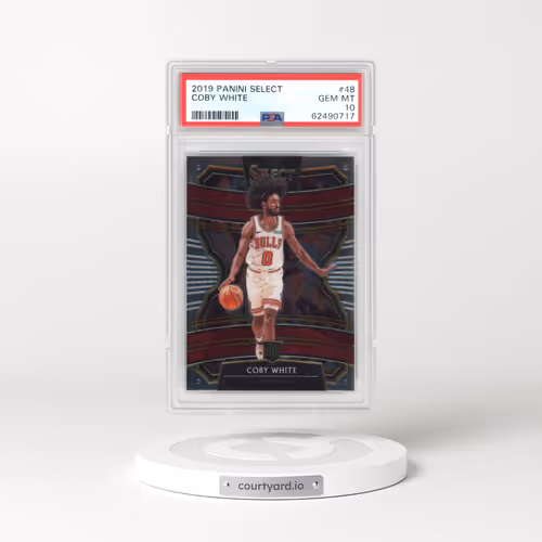2019 Panini Select #48 Coby White (PSA 10 GEM MINT)