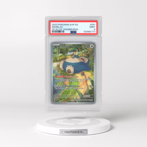 2023 Pokémon Svp EN-SV Black Star Promo #051 Snorlax - 151 Elite Trainer Box (PSA 9 MINT)
