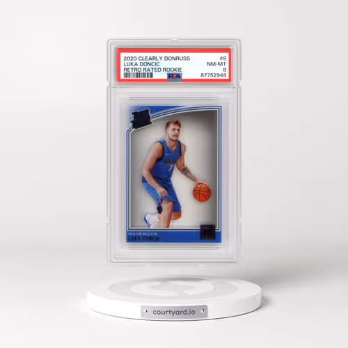 2020 Panini Clearly Donruss Retro Rated Rookie #9 Luka Doncic (PSA 8 NM-MT)
