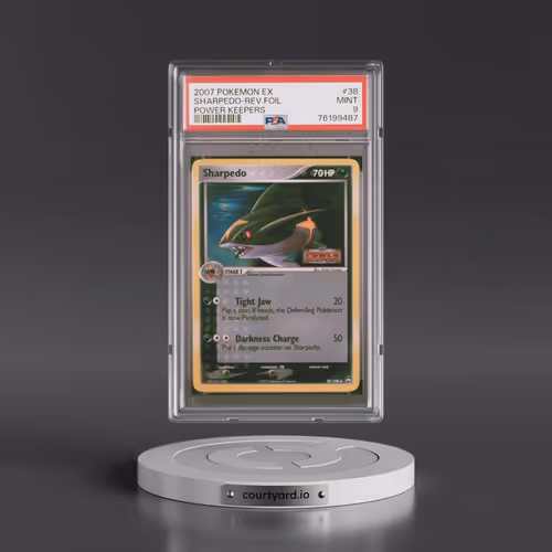 2007 Pokémon EX Power Keepers #38 Sharpedo - Reverse Foil (PSA 9 MINT)