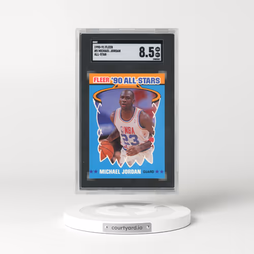 1990 Fleer #5 Michael Jordan - All-Star (SGC 8.5 NM-MT+)