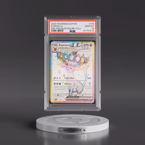 2025 Pokémon Svp EN-SV Black Star Promo #175 Espeon EX - Holo Prismatic Evolutions Premium Figure Co