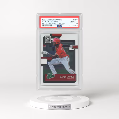 2022 Panini Donruss Optic Rated Prospect #RP6 Elly de La Cruz - Holo (PSA 10 GEM MINT)