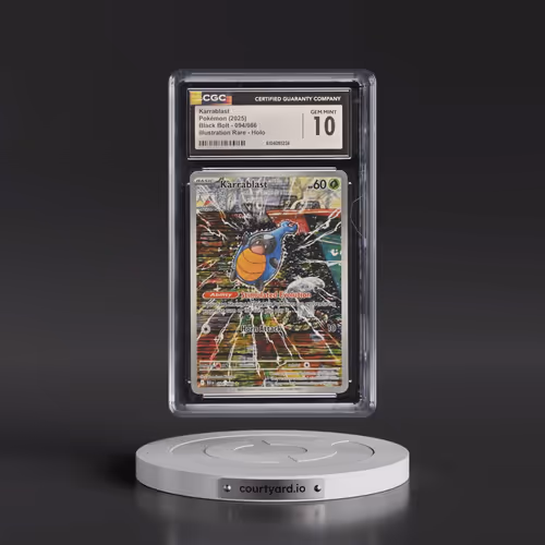 2025 Pokémon Blk EN-Black Bolt #094 Karrablast - Illustration Rare (CGC 10 GEM MINT)