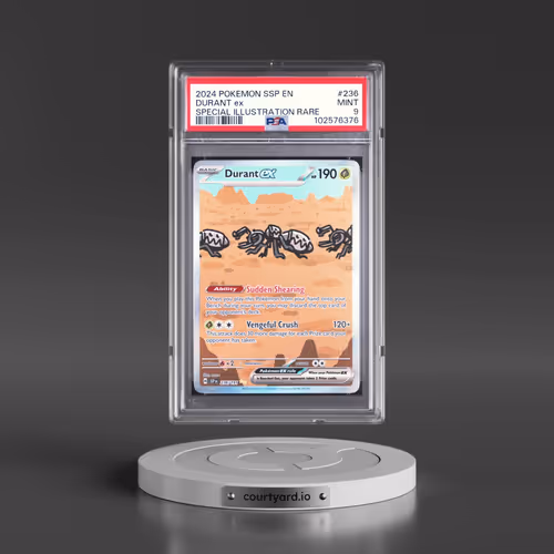 2024 Pokémon Ssp EN-Surging Sparks #236 Durant EX - Holo Special Illustration Rare (PSA 9 MINT)