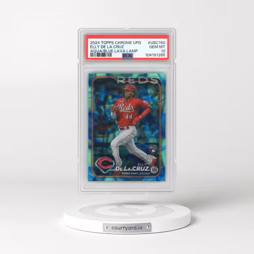 2024 Topps Chrome Update #USC150 Elly de La Cruz - Aqua/Blue Lava Lamp (PSA 10 GEM MINT)