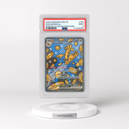 2025 Pokémon Pre EN-Prismatic Evolutions #164 Gholdengo EX - Holo Special Illustration Rare (PSA 9 M