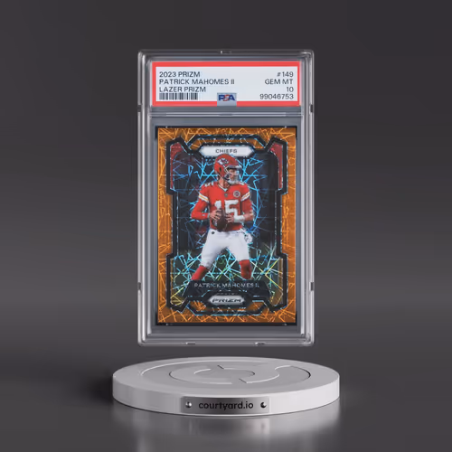 2023 Panini Prizm #149 Patrick Mahomes II - Lazer Prizm (PSA 10 GEM MINT)