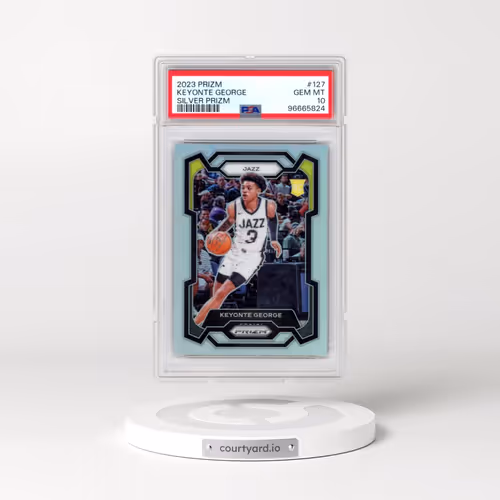 2023 Panini Prizm #127 Keyonte George - Silver Prizm (PSA 10 GEM MINT)