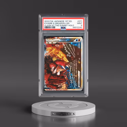 2010 Pokémon Clash at the Summit #071 Kyogre & Groudon Legend - 1st Edition Holo (PSA 9 MINT)