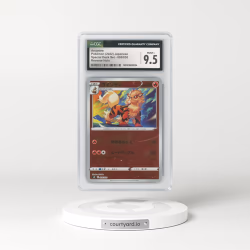 2022 Charizard VSTAR vs Rayquaza VMAX Deck Set #006/030 Arcanine - Reverse Holo (CGC 9.5 MINT+)