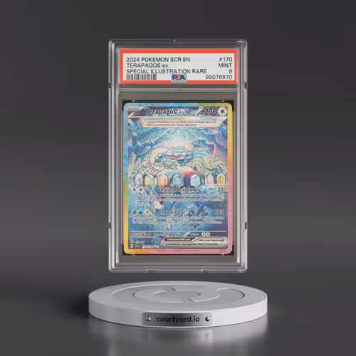 2024 Pokémon Scr EN-Stellar Crown #170 Terapagos EX - Holo Special Illustration Rare (PSA 9 MINT)