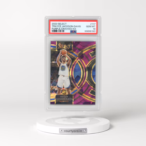 2023 Panini Select #117 Trayce Jackson-Davis - Purple Cracked Ice (PSA 10 GEM MINT)