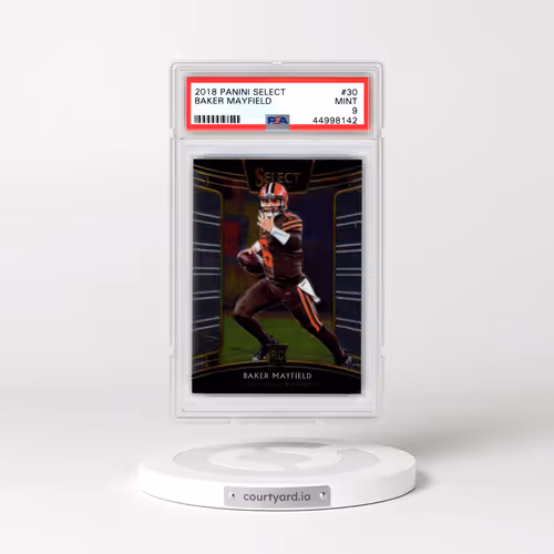 2018 Panini Select #30 Baker Mayfield (PSA 9 MINT)