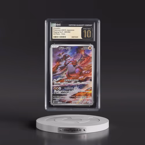 2023 Raging Surf #069/062 Groudon - Art Rare Holo (CGC 10 PRISTINE)
