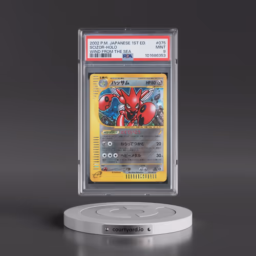2002 Pokémon Wind From the Sea #075 Scizor - 1st Edition Holo (PSA 9 MINT)