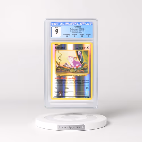 2016 Evolutions #66/108 Rattata - Reverse Holo (CGC 9 MINT)