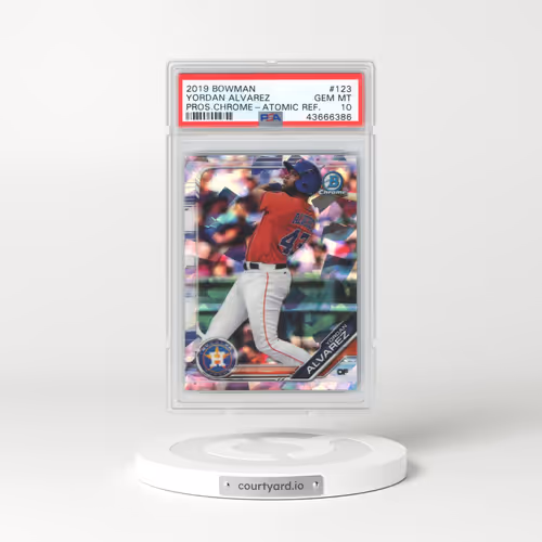 2019 Bowman Prospects Chrome #123 Yordan Alvarez - Atomic Refractor (PSA 10 GEM MINT)
