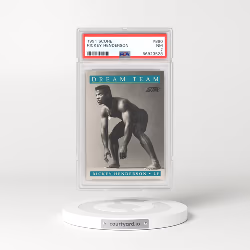 1991 Score #890 Rickey Henderson (PSA 7 NM)