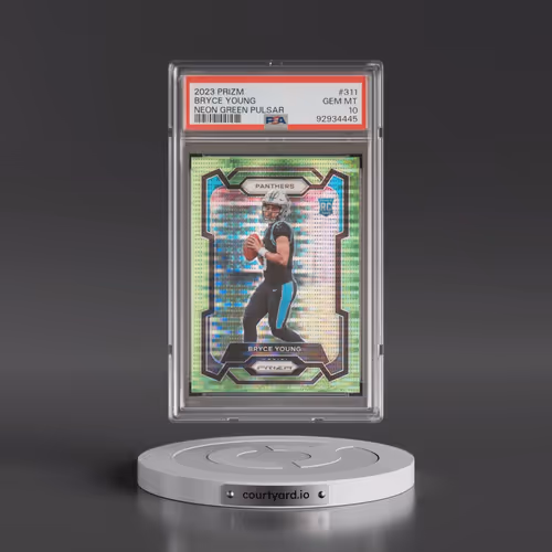 2023 Panini Prizm #311 Bryce Young - Neon Green Pulsar (PSA 10 GEM MINT)