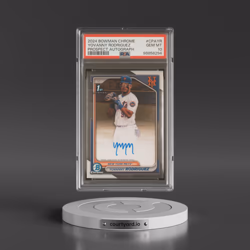 2024 Bowman Chrome Prospect Autographs #CPAYR Yovanny Rodriguez (PSA 10 GEM MINT)