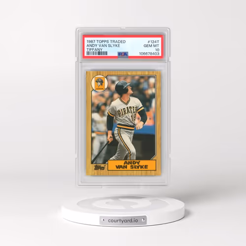 1987 Topps Traded Tiffany #124T Andy Van Slyke (PSA 10 GEM MINT)