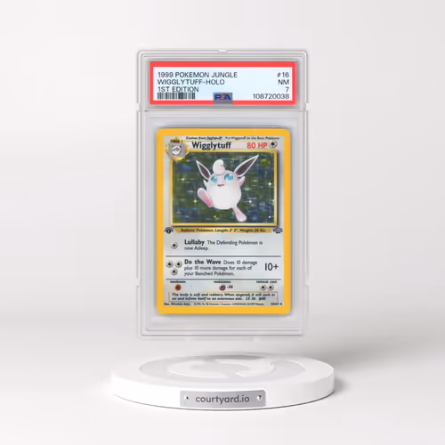 1999 Pokémon Jungle #16 Wigglytuff - 1st Edition Holo (PSA 7 NM)