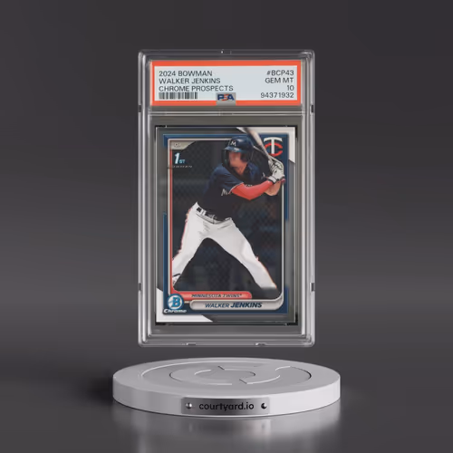 2024 Bowman Chrome Prospects #BCP43 Walker Jenkins (PSA 10 GEM MINT)