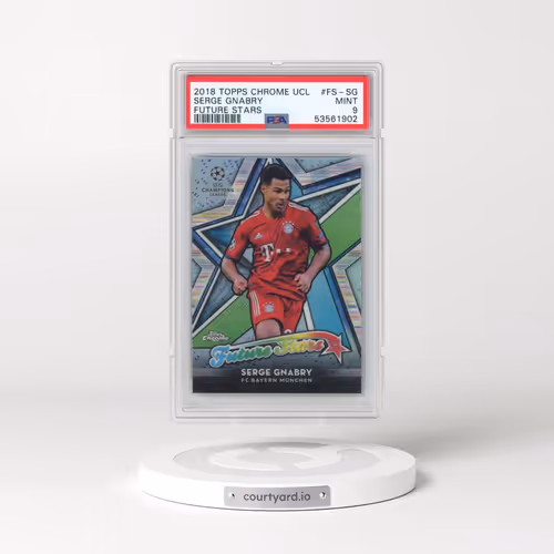 2018 Topps Chrome UEFA Champions League Future Stars #FS-SG Serge Gnabry (PSA 9 MINT)