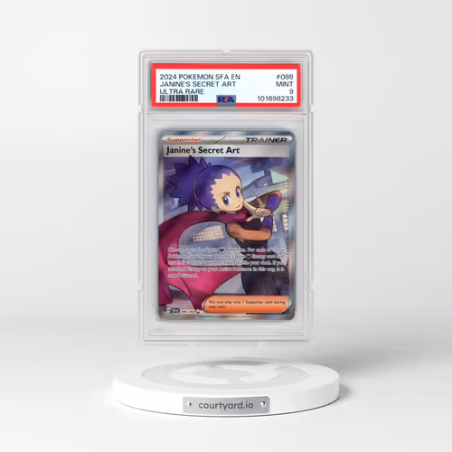 2024 Pokémon Sfa EN-Shrouded Fable #088 Janine's Secret Art - Ultra Rare (PSA 9 MINT)