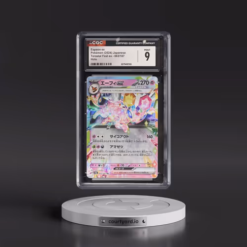 2024 Pokémon Sv8a-Terastal Fest EX #063 Espeon EX - Holo (CGC 9 MINT)