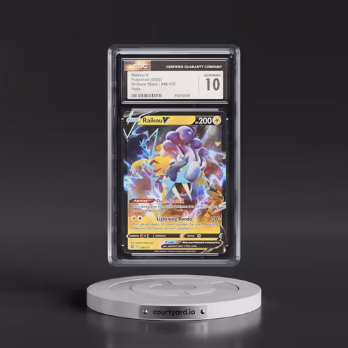 2022 Brilliant Stars #048/172 Raikou V - Holo (CGC 10 GEM MINT)