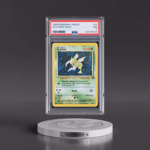 1999 Pokémon Jungle #10 Scyther - Holo (PSA 7 NM)