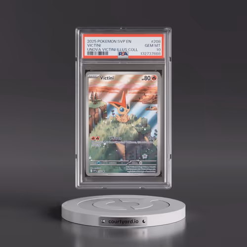 2025 Pokémon Svp EN-SV Black Star Promo #208 Victini - Unova Victini Illustration Collection (PSA 10