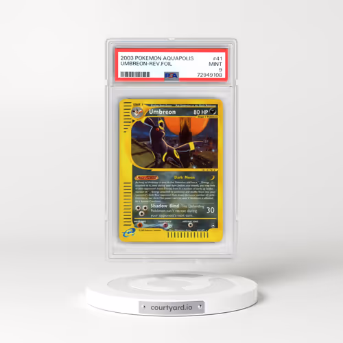 2003 Pokémon Aquapolis #41 Umbreon - Reverse Foil (PSA 9 MINT)