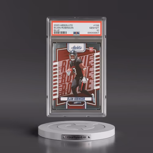 2023 Panini Absolute #106 Bijan Robinson - Blue (PSA 10 GEM MINT)