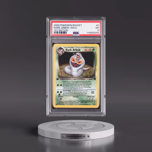 2000 Pokémon Rocket #2 Dark Arbok - 1st Edition Holo (PSA 5 EX)