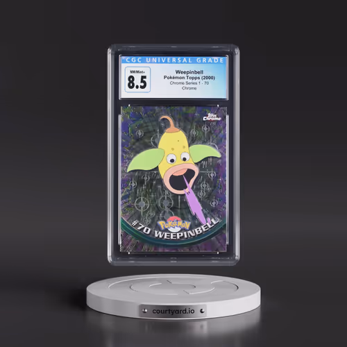 2000 Chrome Series 1 #70 Weepinbell - Chrome (Topps Chrome Stamp on Front of Card) (CGC 8.5 NM-MT+)