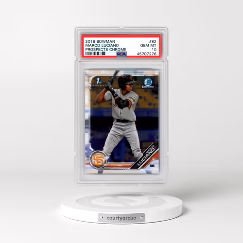 2019 Bowman Prospects Chrome #82 Marco Luciano (PSA 10 GEM MINT)